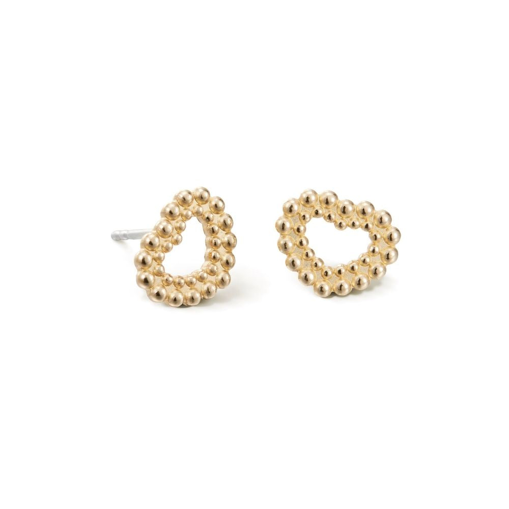 Kalevala Circle of Light Heart earrings, bronze, Kalevala Modern