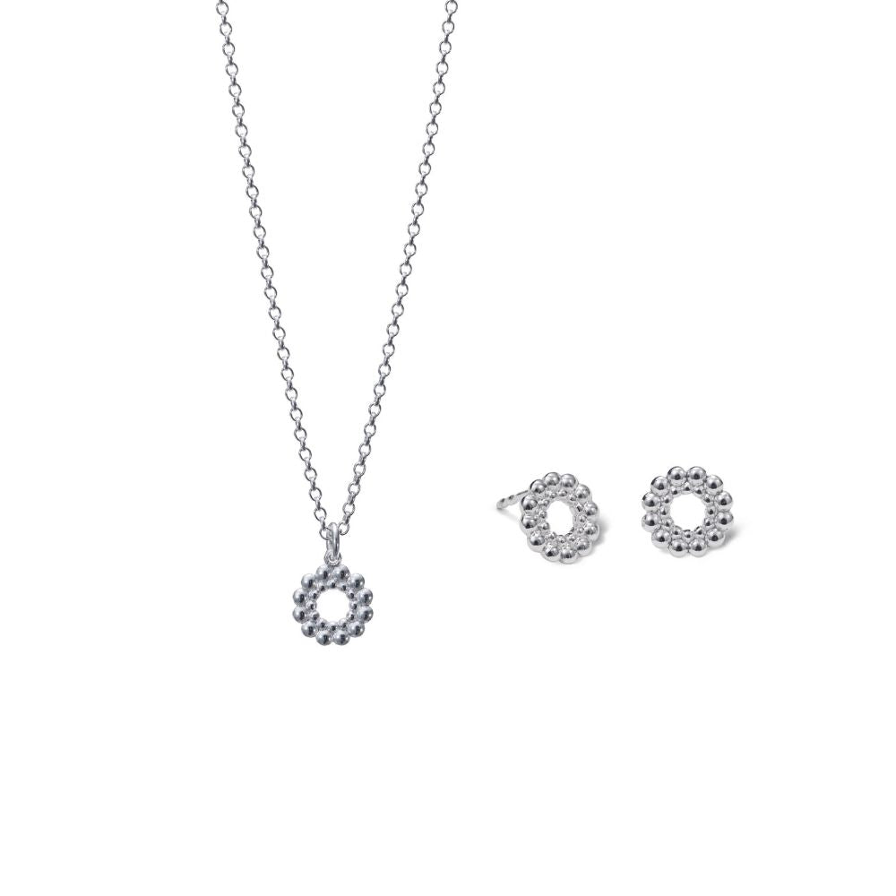 Kalevala Circle of Light Small Pendant and Earrings Gift Box, Kalevala Modern