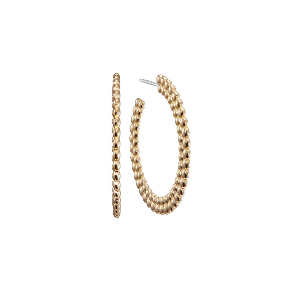 Kalevala Circle of Light Hoop Earrings, Large, Bronze, Kalevala Modern, 3669484T
