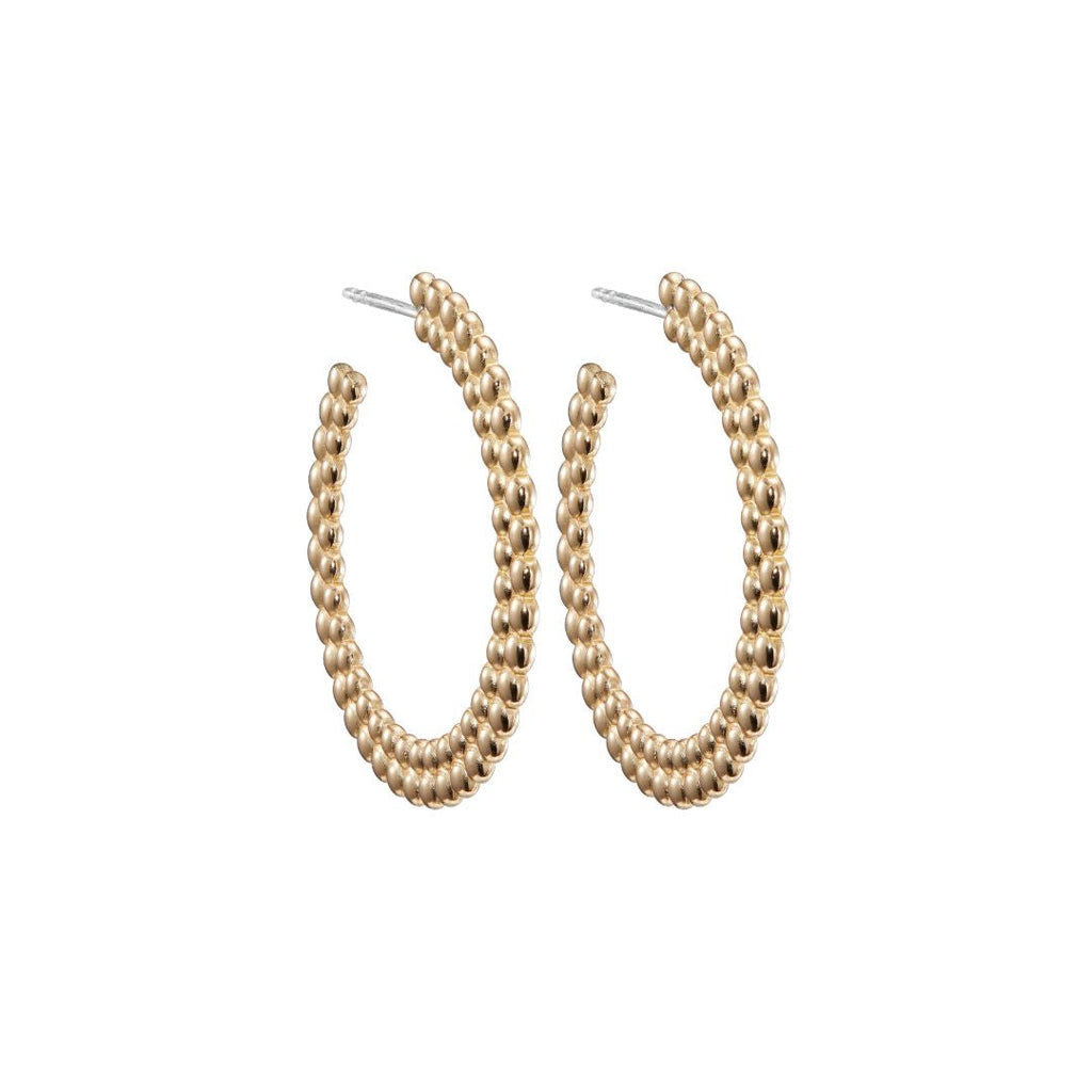 Kalevala Circle of Light Hoop Earrings, Large, Bronze, Kalevala Modern, 3669484T