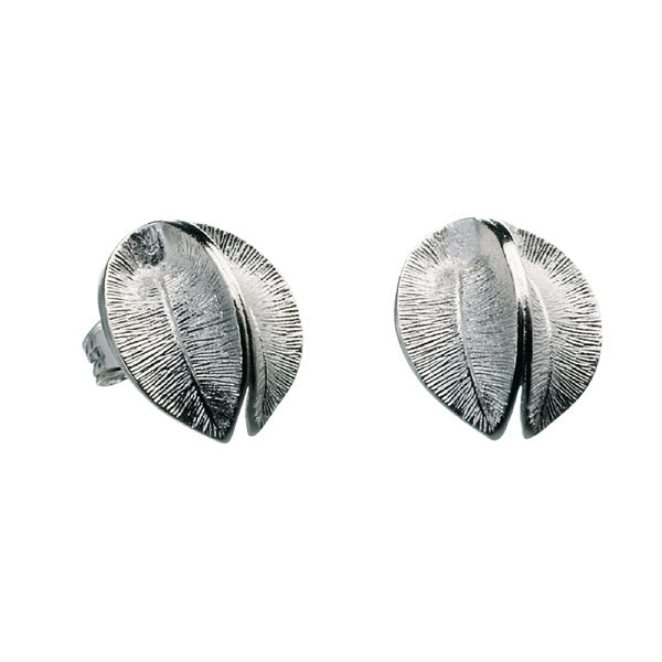 Kalevala Snow Flower earrings, stud, silver, Kalevala Modern, 2682141T
